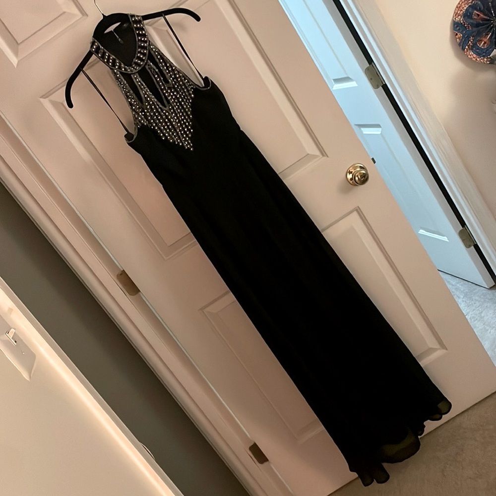 Black floor length maxi dress